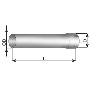 DINEX 93189 Exhaust Pipe, universal